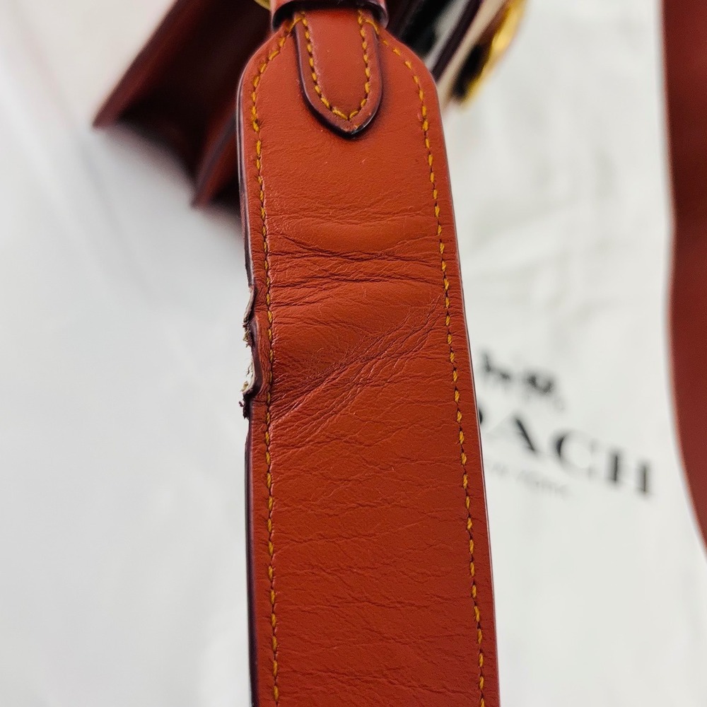Coach Beat Shoulder Bag Signature Canvas Horse and Carriage Print Brown Ginger - Picture 13 of 14